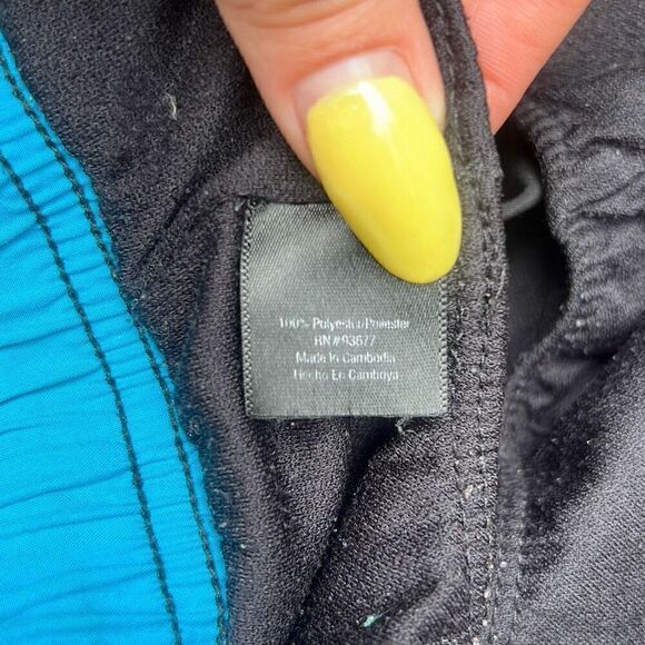 Xersion Women's Black & Blue Elastic Waist Drawstring Athletic Shorts - Picture 7 of 7